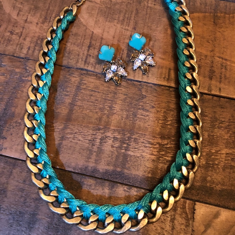 Necklace and earrings